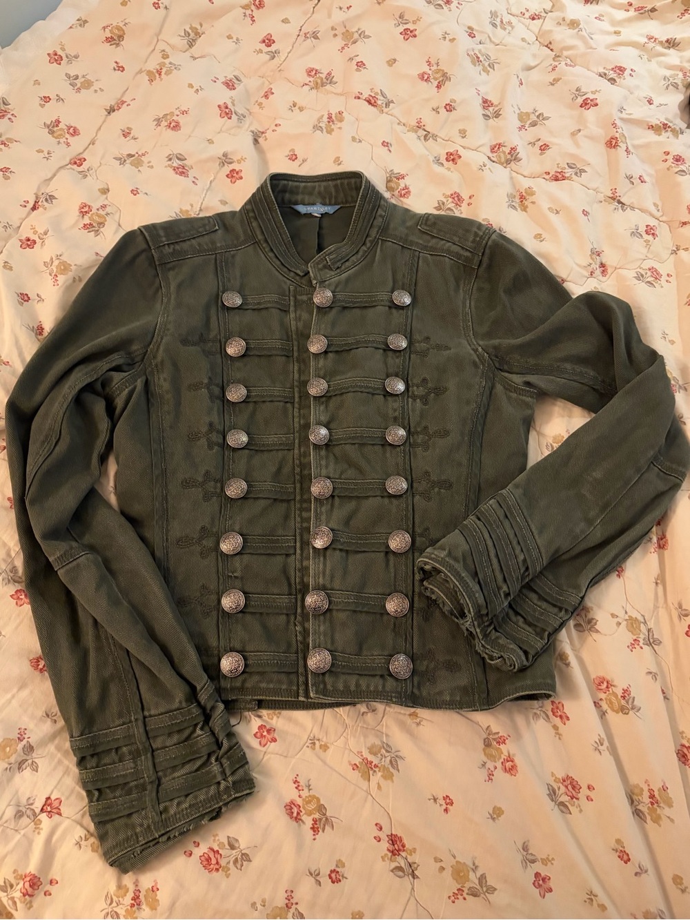 Smart Set Olive Green Military-Style Buttoned Jacket